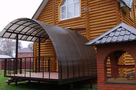 поликарбонатные навесы