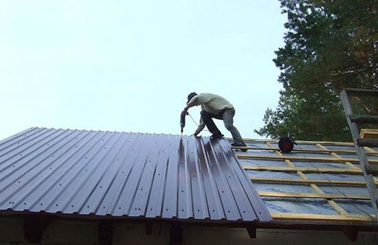 ангар из профнастила своими руками