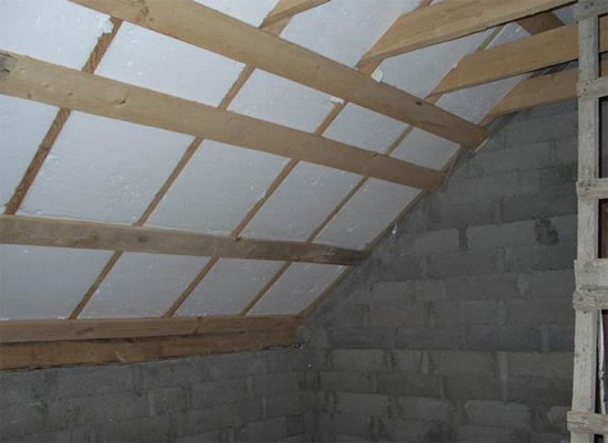 как утеплить крышу бани