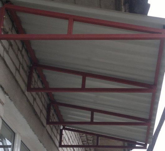 как сделать крышу на балконе своими руками