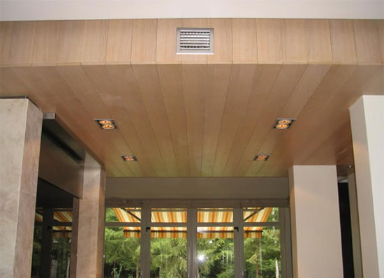 деревянные панели для потолка