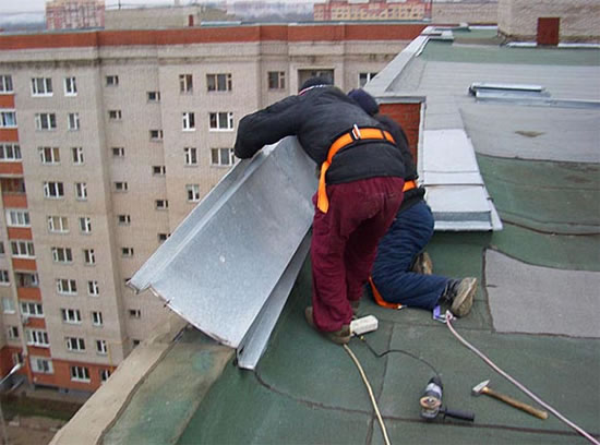 парапет оцинкованный