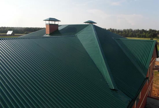 монтаж профлиста на кровлю