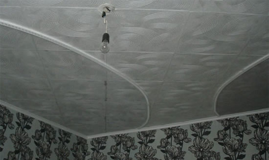 плитка потолочная на неровный потолок