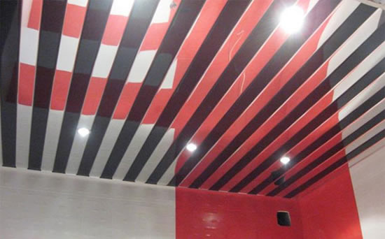 устройство реечных потолков