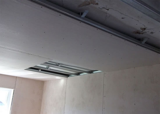 как сделать потолок из гкл