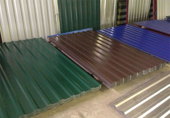 как покрасить профнастил