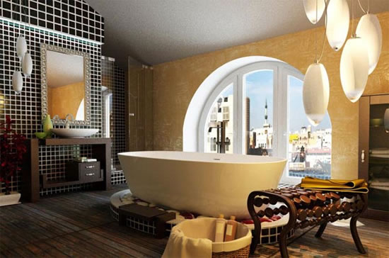 ванная комната в мансарде дизайн