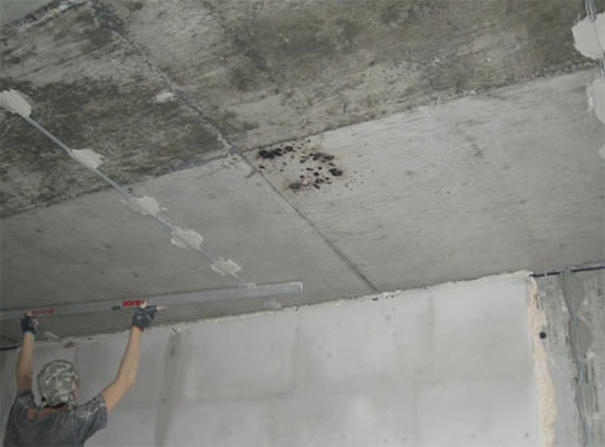 затирка потолка перед покраской своими руками