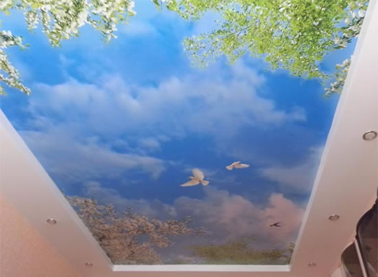 фотопечать для потолка