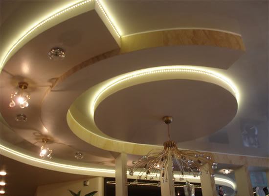 освещение в гипсокартоновом потолке