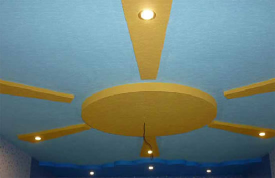 потолки из гипсокартона в детской комнате преимущества