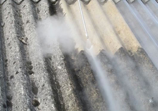 очистка шифера перед покраской