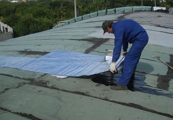 как сделать ремонт кровли зимой 