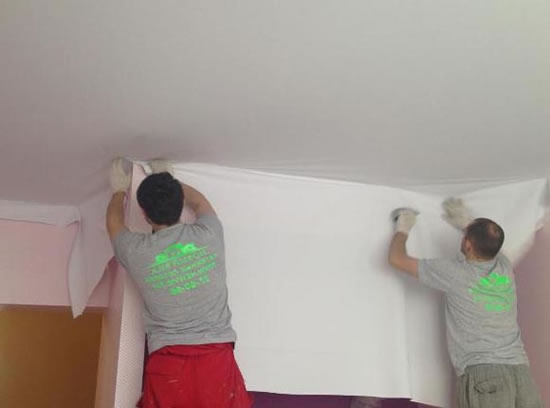 тканевые натяжные потолки установка своими руками