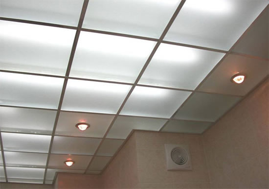 стекло на потолок