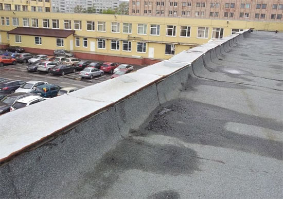 высота парапета на плоской кровле