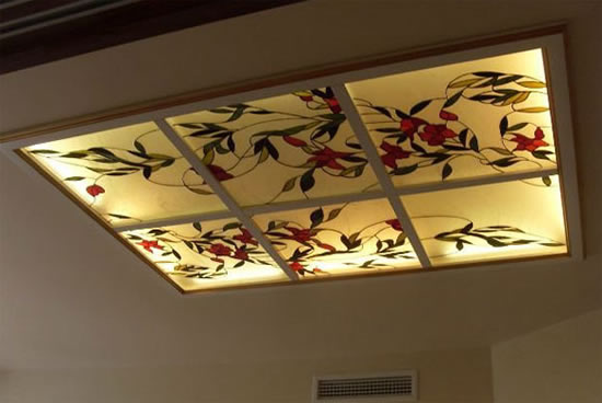 потолочный витраж особенности