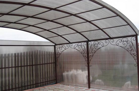 навесы беседки из поликарбоната