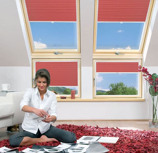 дизайн штор для мансардных окон