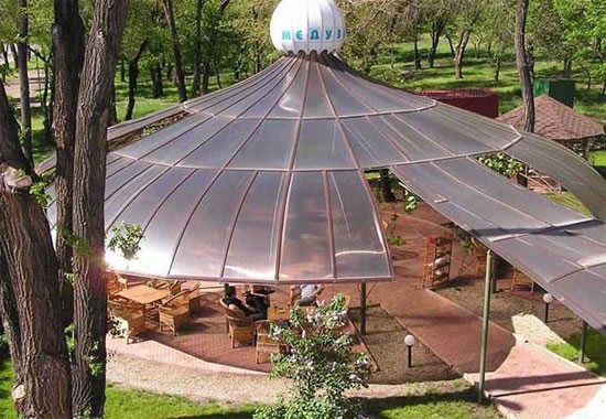 крыша дома из поликарбоната