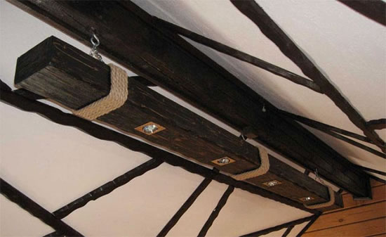 деревянные светильники под старину