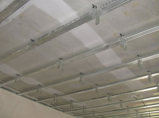 каркас для подвесного потолка своими руками