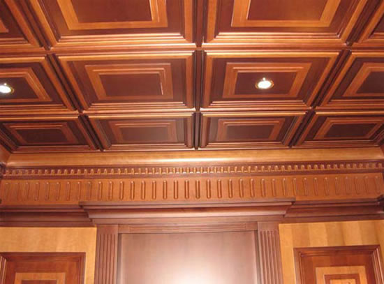 потолки из дерева под старину