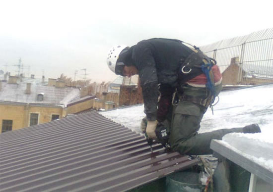 крыша из профлиста своими руками