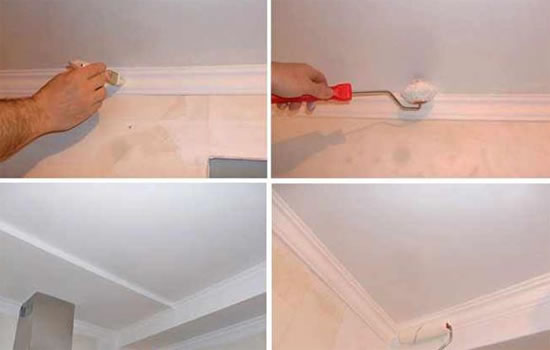 как покрасить водоэмульсионной краской потолок