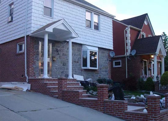 навес над входом