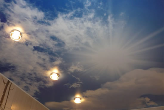 как сделать небо на потолке