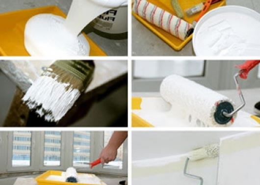 как правильно покрасить потолок из гипсокартона 