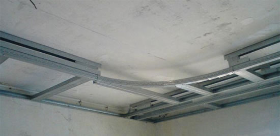 устройство подвесного потолка из гкл