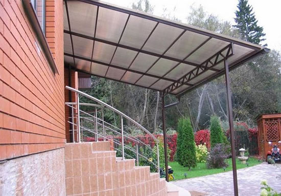 сборные навесы из поликарбоната