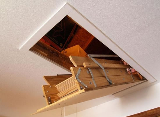 чертеж чердачной лестницы