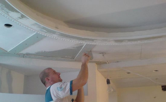 чертежи двухуровневых потолков из гипсокартона