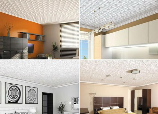 как клеить потолочную плитку на побелку